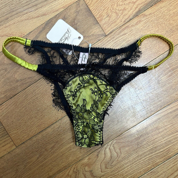 Agent Provocateur Other - NWT Agent Provocateur Leisa Chantilly Lace Satin Sexy Brief Panties Sz.2